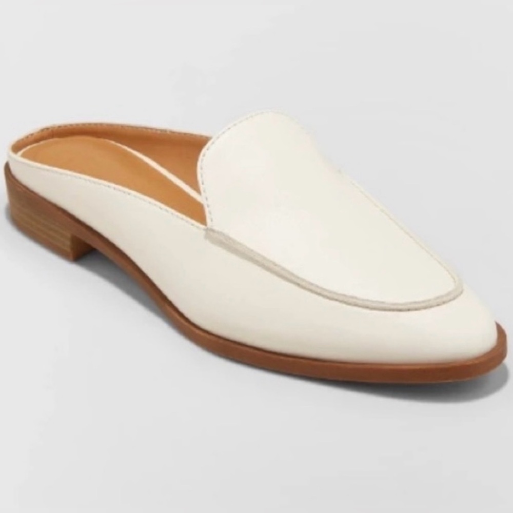 Universal Thread | Bone Dekota Mule Slides | White | 7